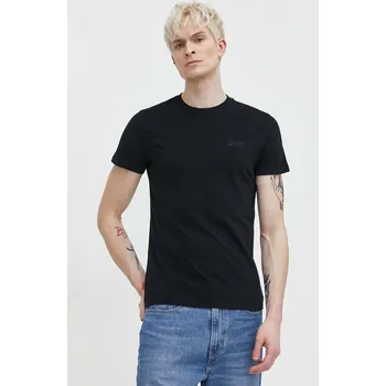 Pánské tričko Bavlněné tričko Superdry černá barva M1011245M.16A 99X, vel. S