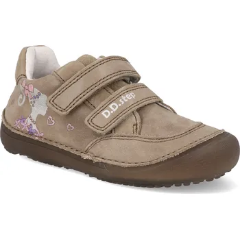 Barefoot dětské tenisky D.D.step - S063-52937B hnědé Velikost: 26