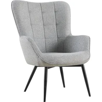 Křeslo Křeslo Hannah, světle šedá tkanina