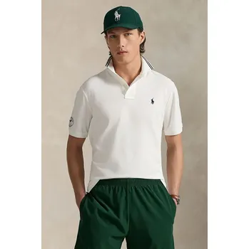 Pánská móda Polo tričko Polo Ralph Lauren Wimbledon Collection 710970483 bílá 00X, vel. S