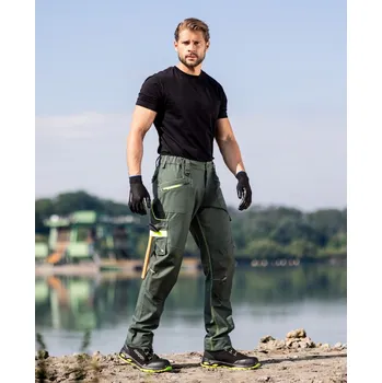 montérky ARDON Kalhoty CREATRON do pasu, neon H6656/48 48 Khaki Regular