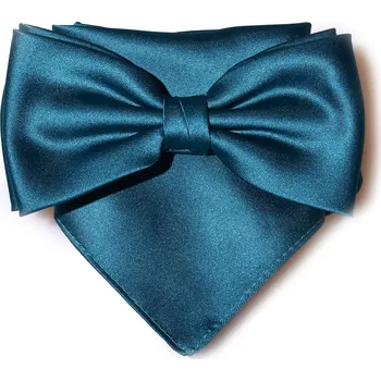 Motýlek Motýlek Brinkleys Classic s kapesníčkem - petrolejový