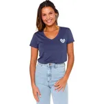 triko RIP CURL Heart V Neck NAVY velikost oblečení S