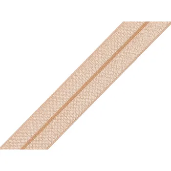 Textilní guma Lemovací pruženka půlená šíře 18 mm Varianta: 24 tělová, Balení: 5 m