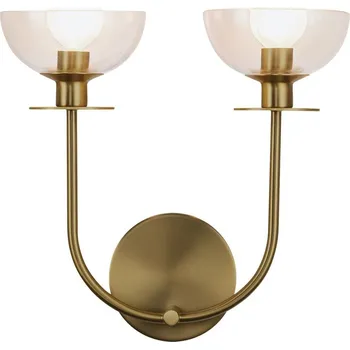 Nástěnné svítidlo Alora Mood ALM-SYLVIA-2WB-BG-CL - Nástěnné svítidlo SYLVIA 2xE14/40W/230V zlatá