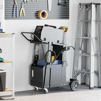 Zahradní nářadí Svářečský vozík Černá 91 x 47 x 96 cm Ocel