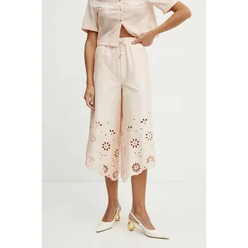 Dámské kalhoty Bavlněné kalhoty Fracomina FJ25SV3002W400E5 béžová 02X, vel. L