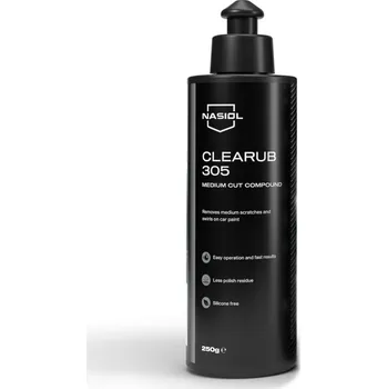 Motokosmetika NASIOL CLEARUB 305-S leštící pasta, středně silná, 250g