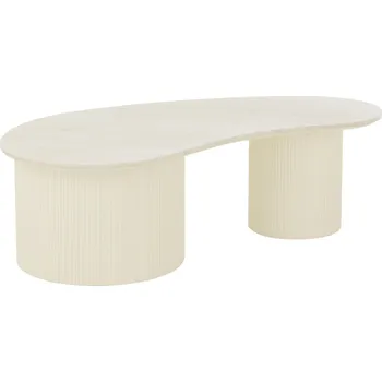 Konferenční stolek J-line Bílý mramorový konferenční stolek Lagoon 121 x 59,8 cm