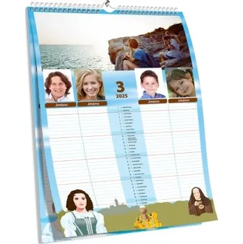 Fotokalendář Rodinný plánovací kalendář s pohádkovými motivy NKD-06-A1 nástěnný foto-kalendář 2026 NKD-06-A1 Nižší cena pro více kusů!