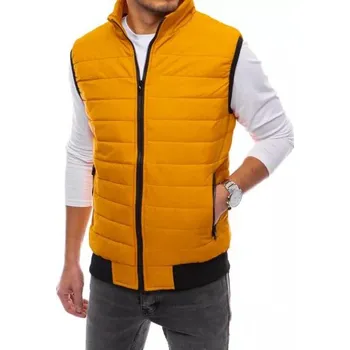 Pánská prošívaná vesta MILA tmavě žlutá