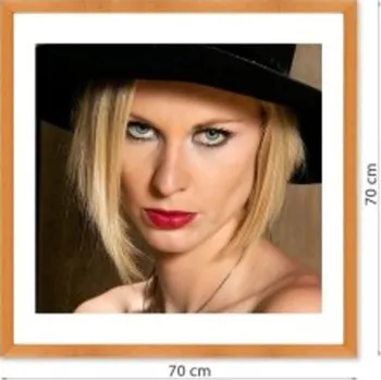 Rám na obraz Fotoobraz v rámu s paspartou 70x70 cm FOPKDL6-70x70 Nižší cena pro více kusů!