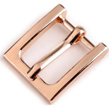 Výprodej - Kovová spona / přezka, průvlek 15 mm - růžové zlato, 10ks Varianta: 2 růžové zlato, Balení: 10 ks