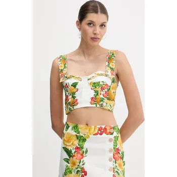 Dámská halenka Lněná halenka Farm Rio 335881 zelená 07A, vel. XS