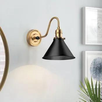 Nástěnné svítidlo Elstead PV1-AB-MB - Nástěnné svítidlo PROVENCE 1xE27/60W/230V zlatá/černá