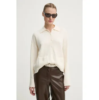 Dámský svetr Svetr Abercrombie & Fitch dámský, béžová barva, lehký, KI150-4223 KI150.4223.178 01X, vel. XS