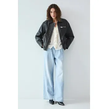 Moto bunda Kožená motorkářská bunda Medicine RS25.KUD407 hnědá 98X, vel. L