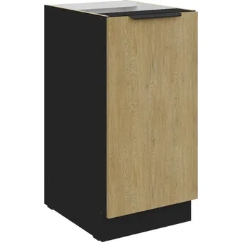 Koupelnový nábytek LEMPERT Dolní skříňka CREMONA BL 12 (40 cm) - dub cremona / černá