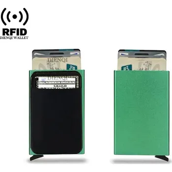 Peněženka Hliníková peněženka s RFID ochranou a výsuvem karet Barva (Varianta): Zelená