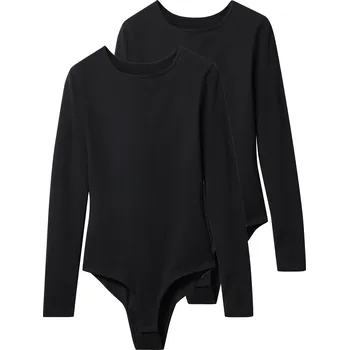 Body esmara® Dámské body, 2 kusy (černá, S(36/38))