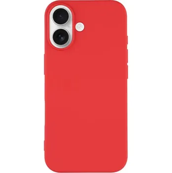 Matný kryt z měkkého plastu pro iPhone 17 - červený