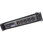 Napajeci panel ACAR A-504, 3m ,5 pozic, přep.ochrana, vana do 19" racku
