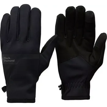 Rukavice Pánské teplé prstové rukavice Black Diamond Everyday Softshell Gloves black XS