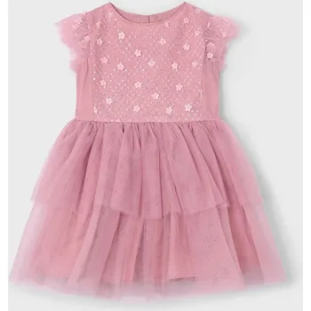 Dívčí šaty Dívčí šaty Mayoral 3914.6B.Mini.PPYA růžová 30X, vel. 134