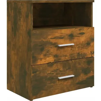 Noční stolek Noční stolek z dřeva kouřového dubu, 50x32x60 cm