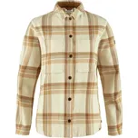 košile dámská FJÄLLRÄVEN Singi Flannel Overshirt W Chalk White-Dune Beige - XXS
