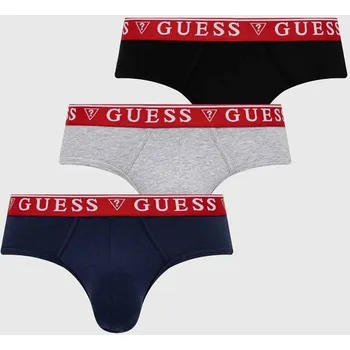 Boxerky Spodní prádlo Guess 3-pack pánské, šedá barva U97G00.K6YW1 59B, vel. S