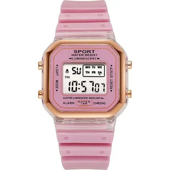 Hodinky Digitální sportovní hodinky – LED design pro studenty i sport Barva (Varianta): Fialová