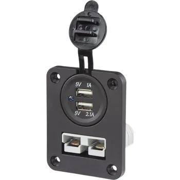 Elektrická zásuvka 34582 2x USB + Anderson zásuvka 50A do panelu