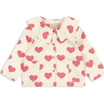 Chlapecká bunda Dětská bunda Konges Sløjd MAGOT COLLAR JACKET GOTS béžová barva, KS103364 02X, vel. 134-140