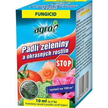 Fungicid Agro Stop Padlí zeleniny a okrasných rostlin 10 ml