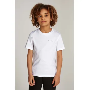 Dětské bavlněné tričko Calvin Klein Jeans IU0IU00683.128.176.9BYH bílá 00X, vel. 128