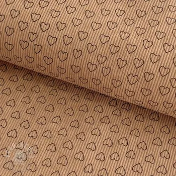 Manšestr STRETCH Little love sand