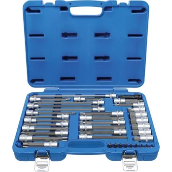 Autodíl BGS technic Zástrčné hlavice Imbus, TORX, XZN a RIBE, 4hran 1/2", sada 38 dílů - BGS 5184
