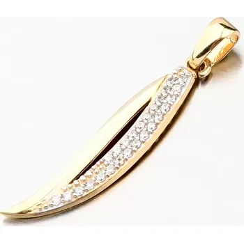 Přívěsek Dámský přívěsek žluté zlato 585 zirkon 53GZ-8047-ZL