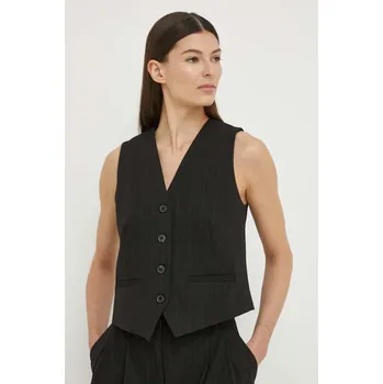 Pánská vesta Vesta Samsoe Samsoe SARAMONA F24100047 černá 99X, vel. XS