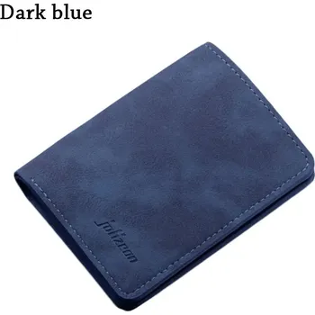 Mini pánská peněženka – vertikální formát, kapsa na mince Barva (Varianta): Tmavě modrá