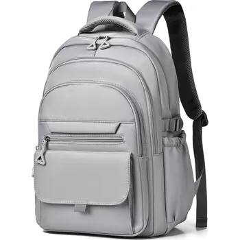 Městský batoh Velký batoh z oxford látky – voděodolný, pro studenty i město Velikost: 15 palců, Barva (Varianta): Šedá