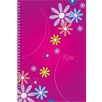 Blok Daisy fialový čtverečkovaný poznámkový blok A4 N-A4C-104 Nižší cena pro více kusů!