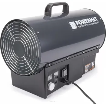 Průmyslové topidlo Plynový ohřívač s termostatem, reduktorem a LCD displejem 25kW PM-NAG-25GLN, Powermat PM1026