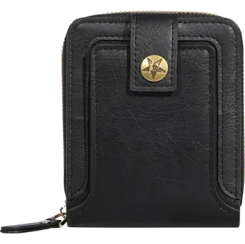 Pánská peněženka se vzorem stromu – zip a přihrádky na karty Barva (Varianta): Černá