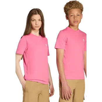 Chlapecké tričko Dětské bavlněné tričko adidas Originals růžová barva, JY4986 30X, vel. 164