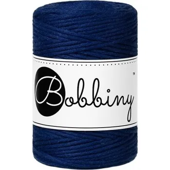 Příze Bobbiny bavlněná šňůra na macramé BABY Ink-Blue