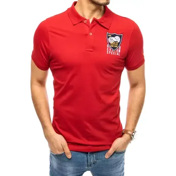 Polo tričko s výšivkou červené Dstreet DStreet červená 1527088