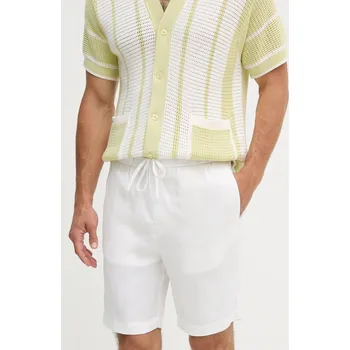 Pánské kraťasy Lněné kraťasy Frescobol Carioca 1241.01 bílá 00X, vel. 30