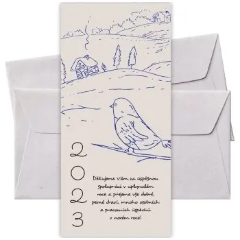 Novoroční přání PF-039 novoroční blahopřání 2026 PF-039 Nižší cena pro více kusů!